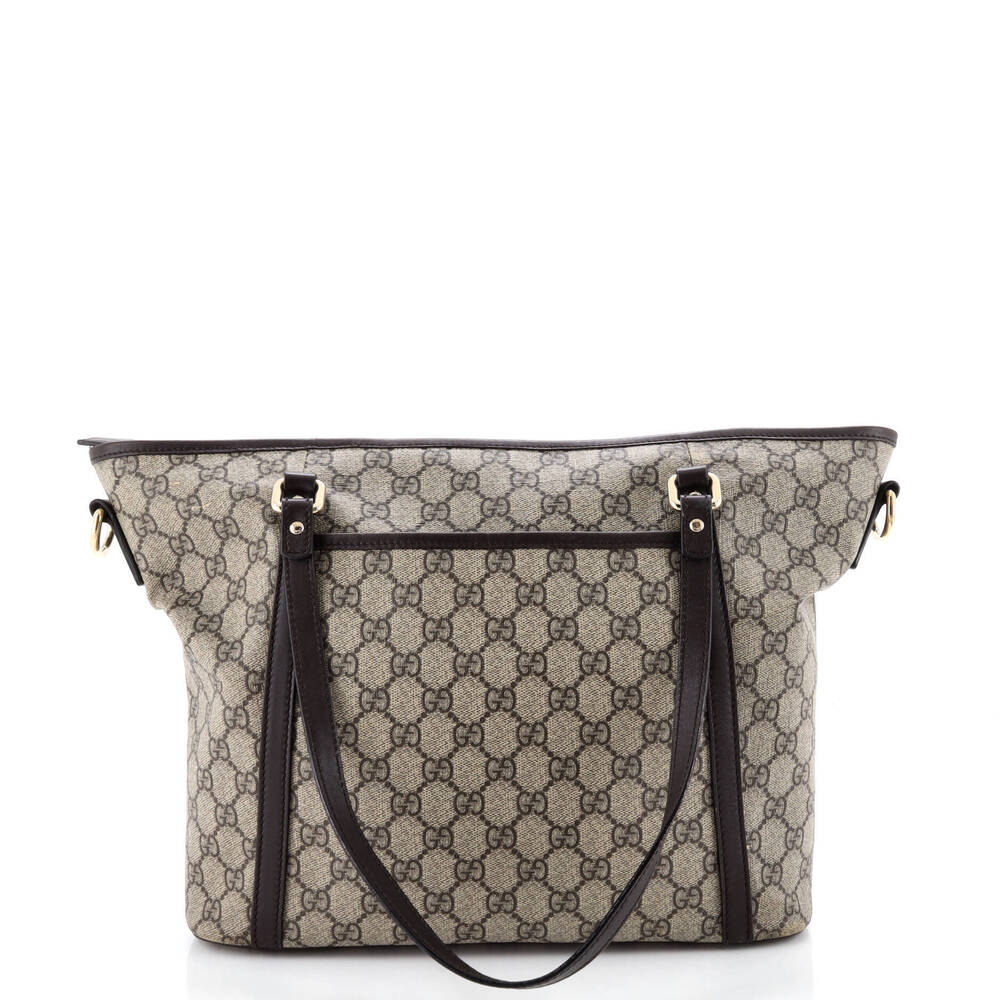 Gucci Medium Front Pocket Convertible Tote GG Coated Canvas - Picture 3 of 6